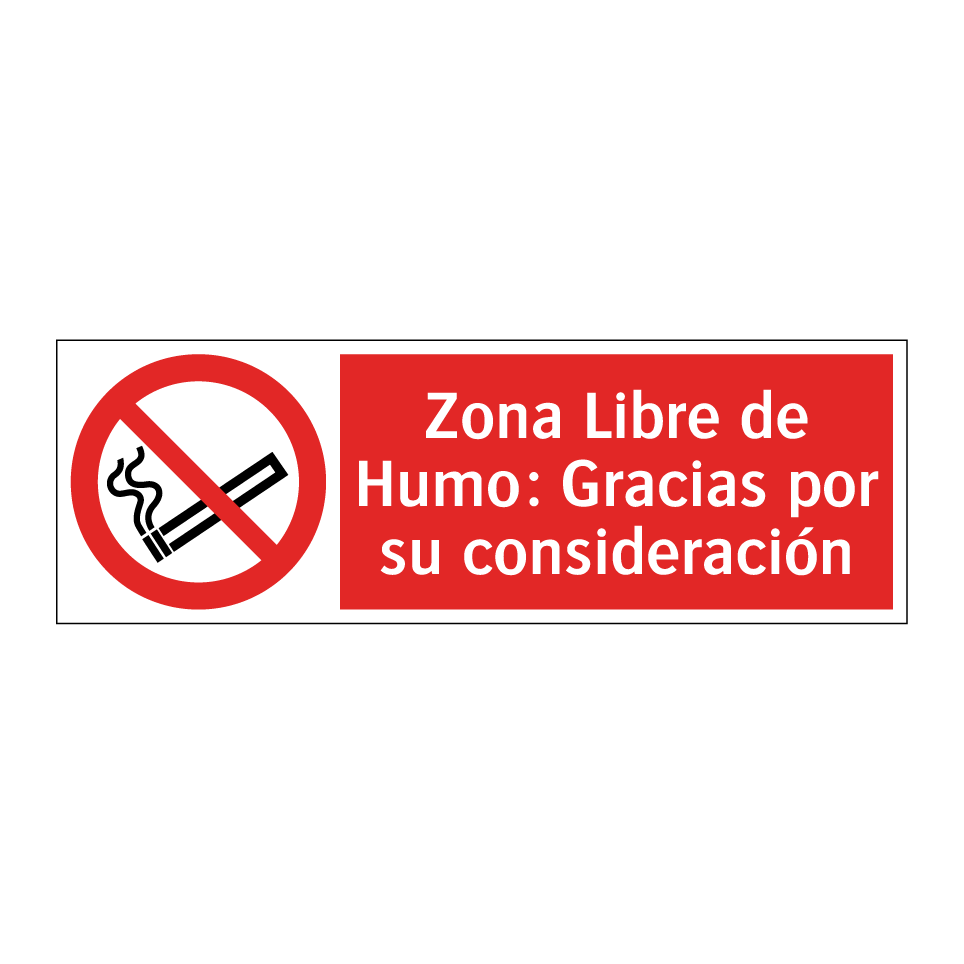 Zona Libre de Humo: Gracias por su consideración