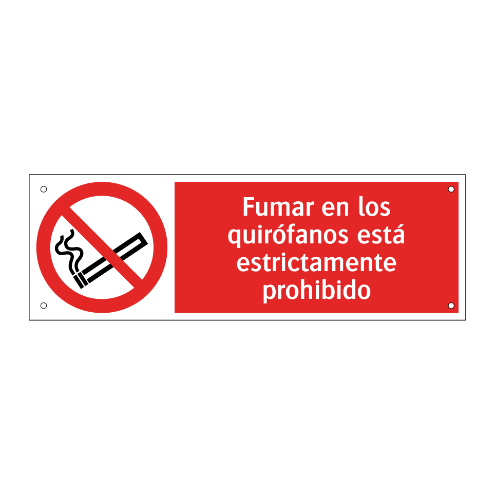 Fumar en los quirófanos está estrictamente prohibido