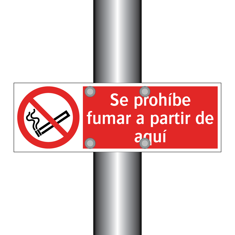 Se prohíbe fumar a partir de aquí