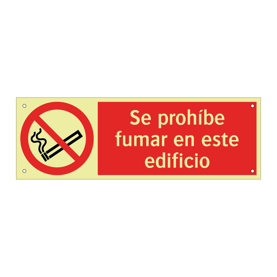 Se prohíbe fumar en este edificio
