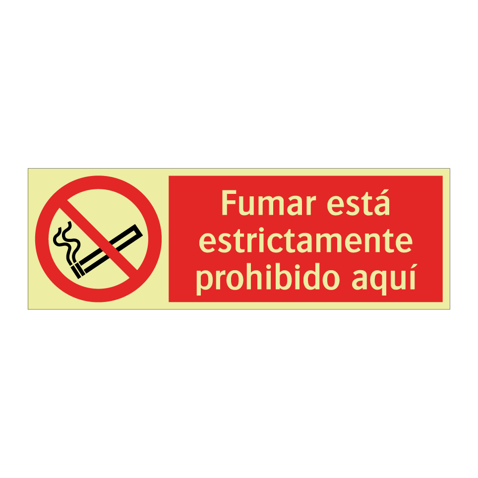 Fumar está estrictamente prohibido aquí
