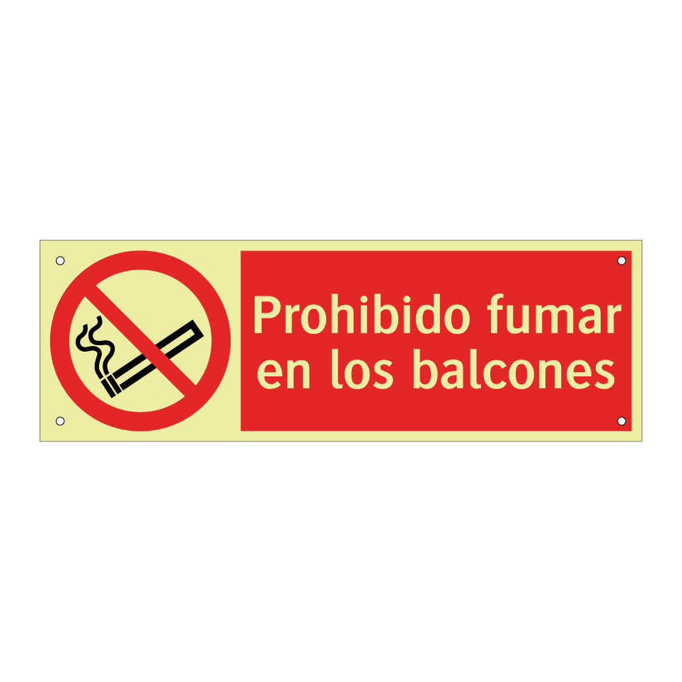 Prohibido fumar en los balcones