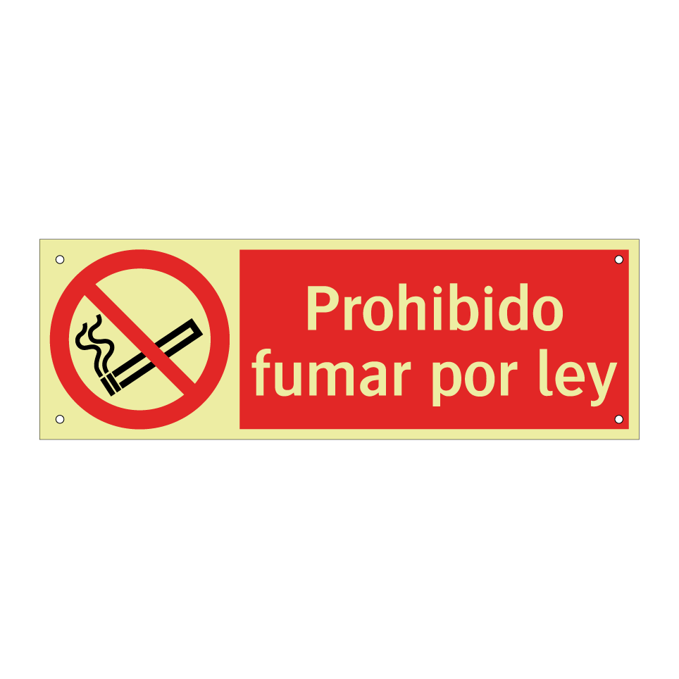 Prohibido fumar por ley