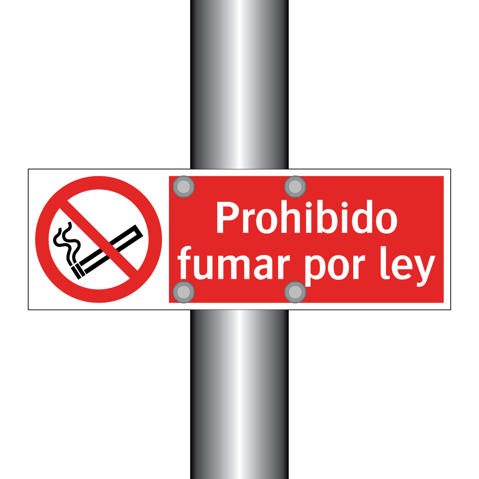 Prohibido fumar por ley