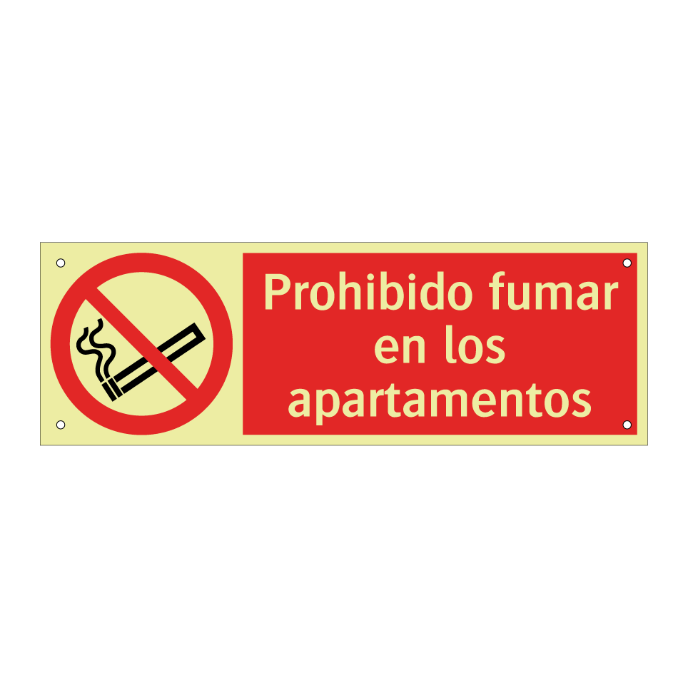 Prohibido fumar en los apartamentos