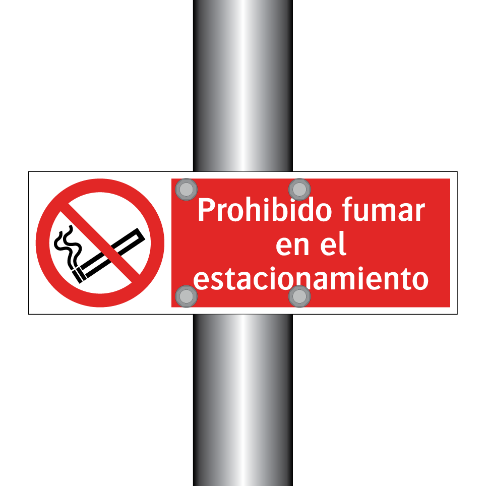 Prohibido fumar en el estacionamiento
