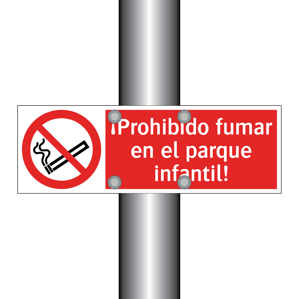 ¡Prohibido fumar en el parque infantil!
