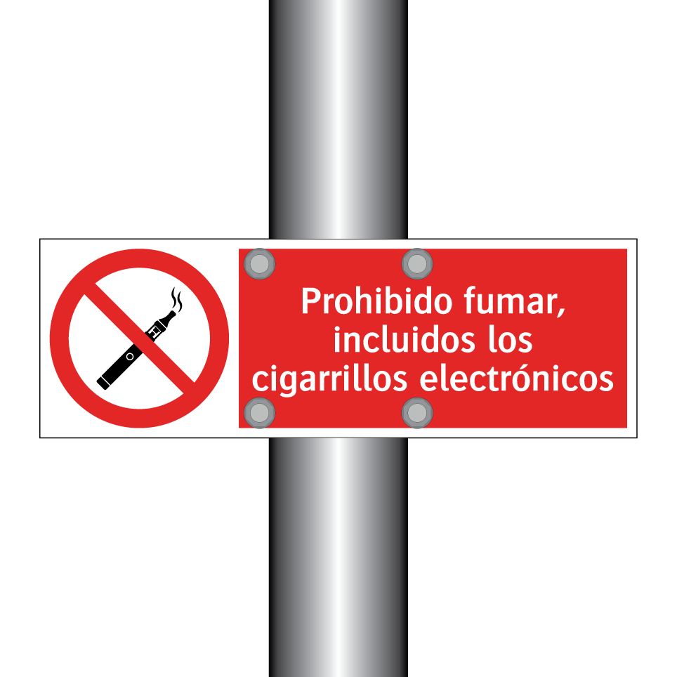Prohibido fumar, incluidos los cigarrillos electrónicos