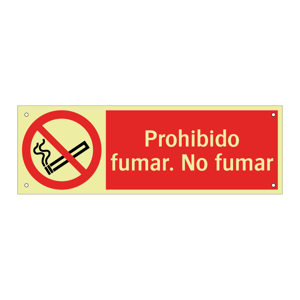 Prohibido fumar. No fumar