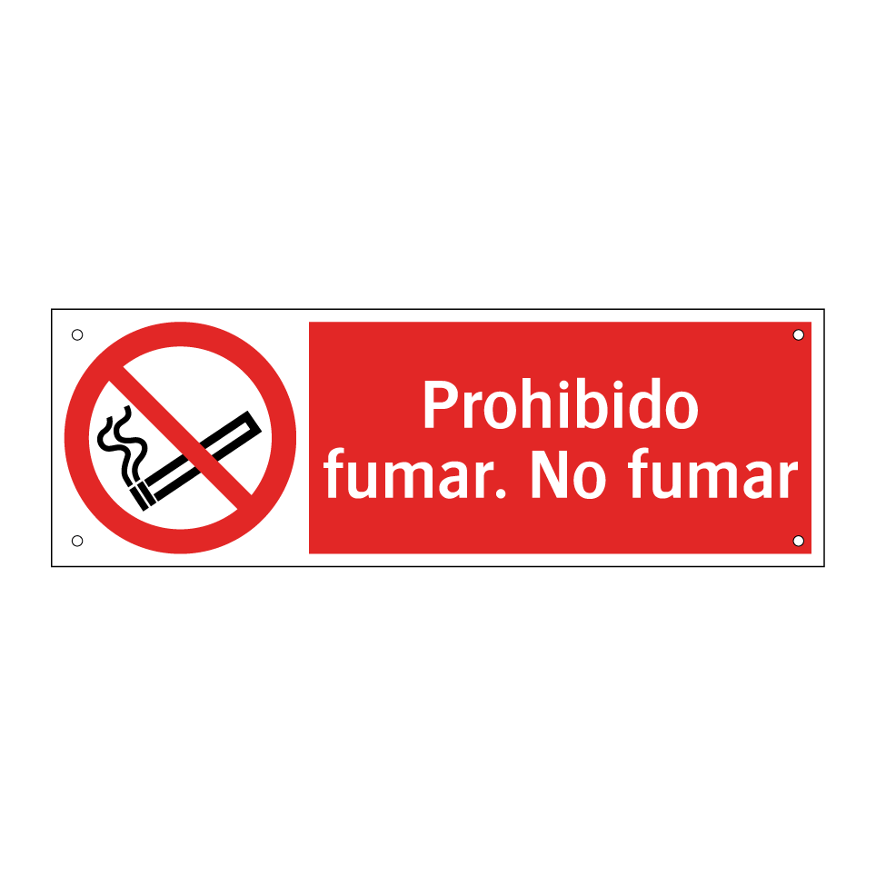 Prohibido fumar. No fumar