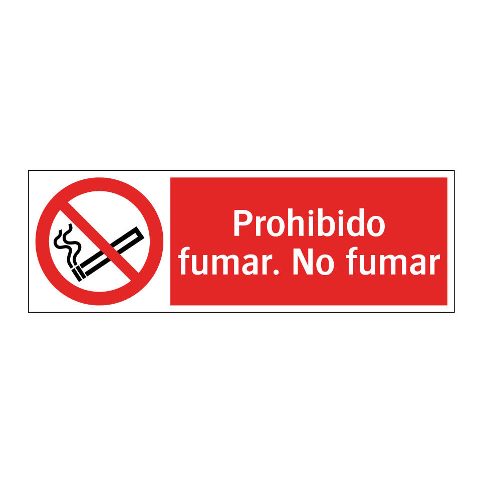 Prohibido fumar. No fumar