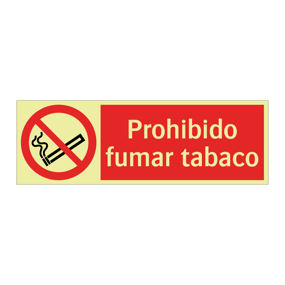 Prohibido fumar tabaco