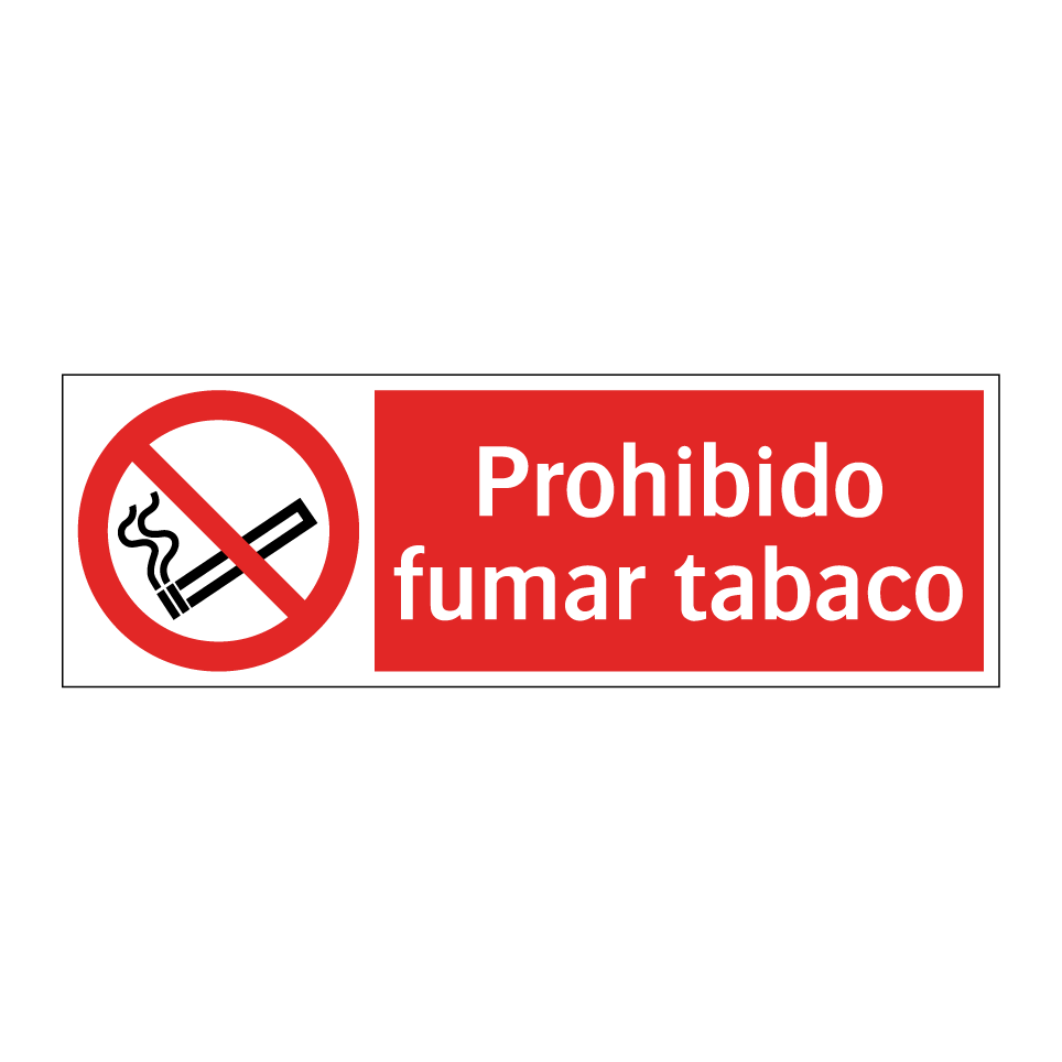 Prohibido fumar tabaco