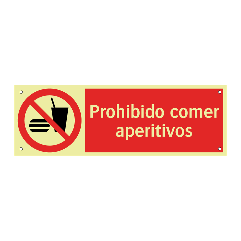 Prohibido comer aperitivos
