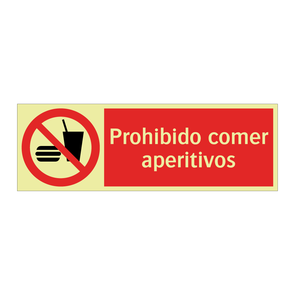 Prohibido comer aperitivos