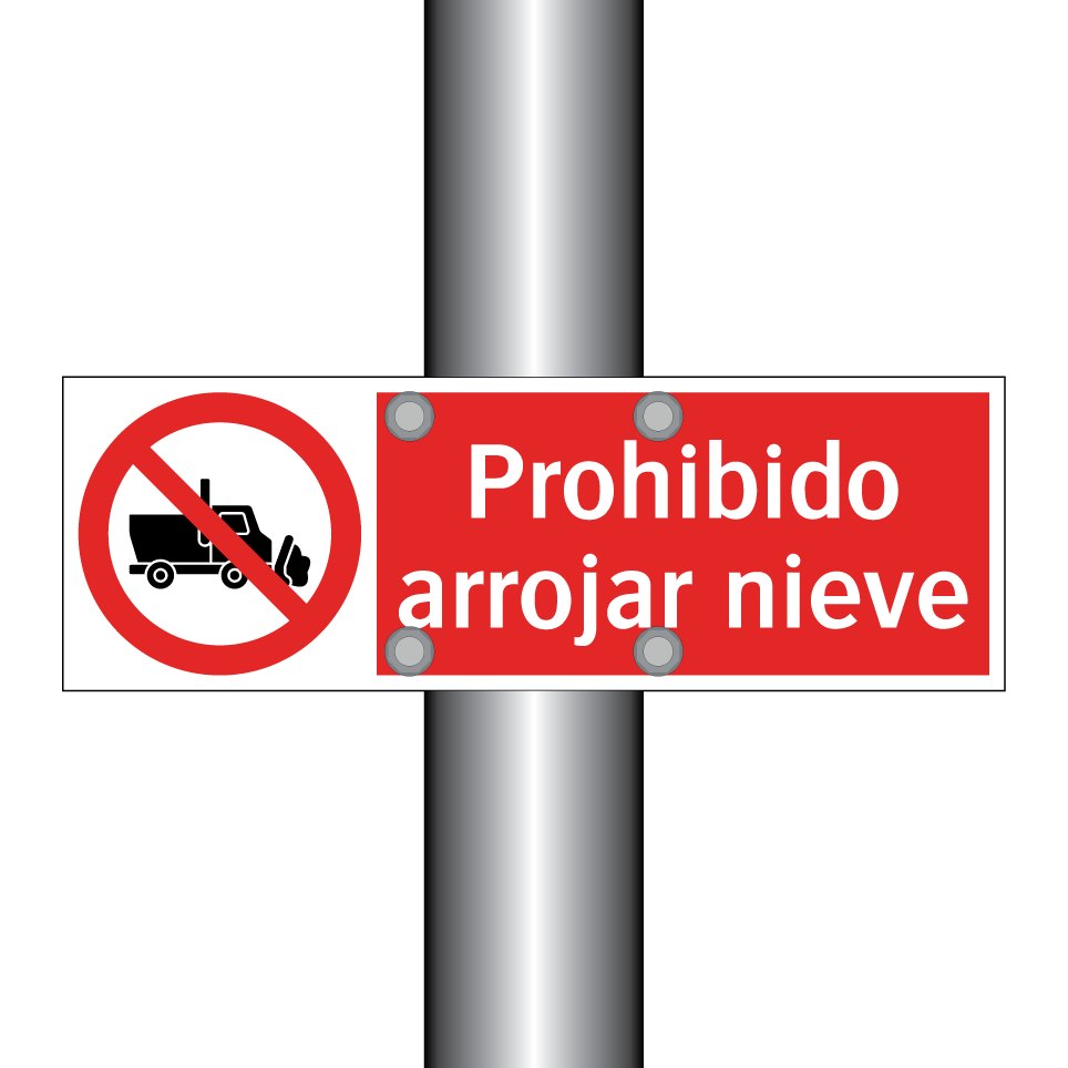 Prohibido arrojar nieve