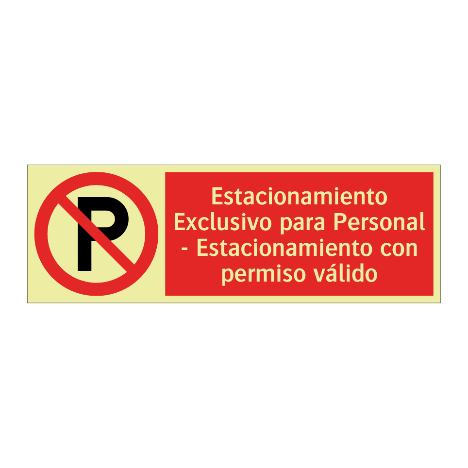 Estacionamiento Exclusivo para Personal - Estacionamiento con permiso válido