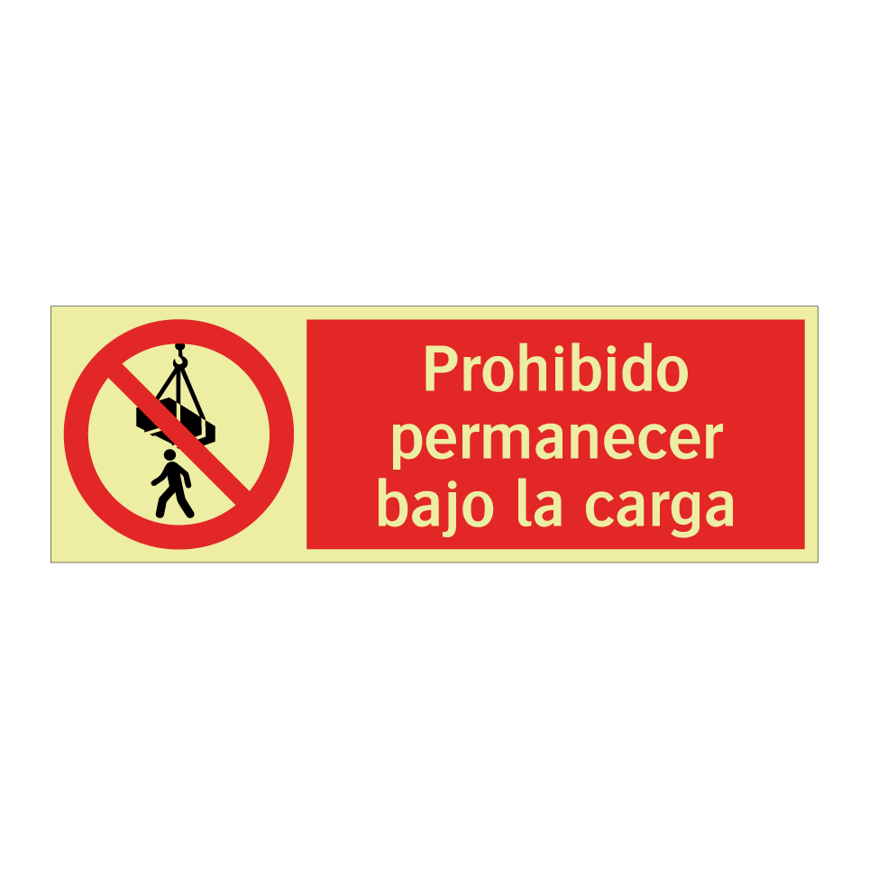 Prohibido permanecer bajo la carga