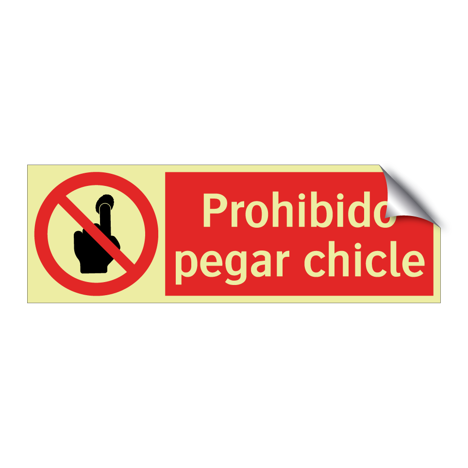 Prohibido pegar chicle