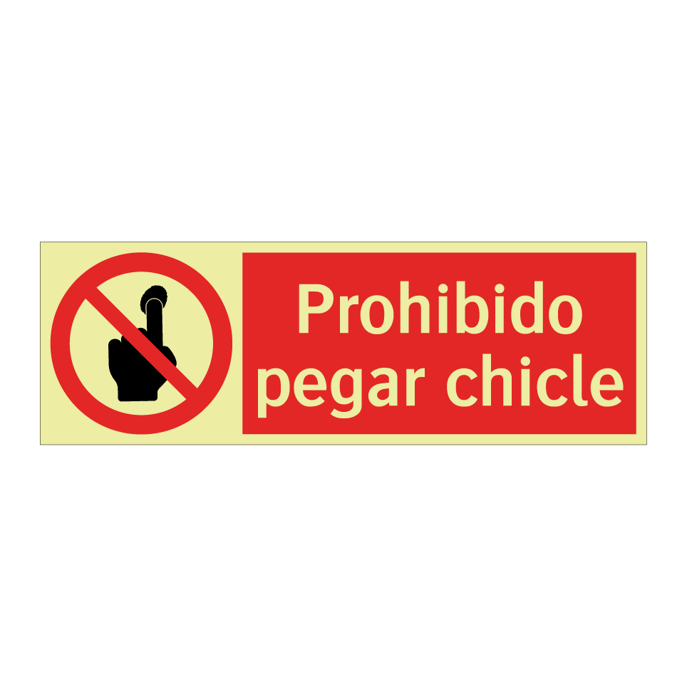 Prohibido pegar chicle