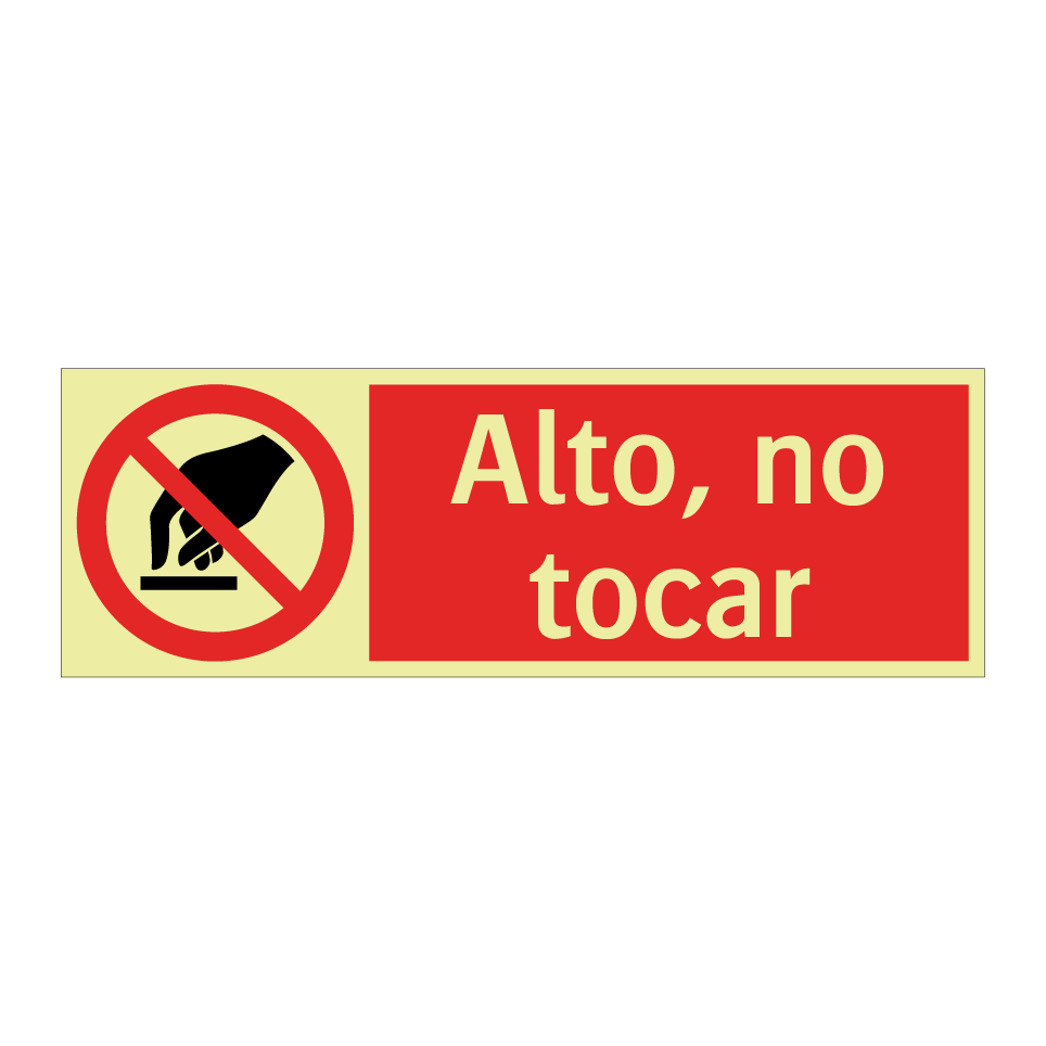 Alto, no tocar
