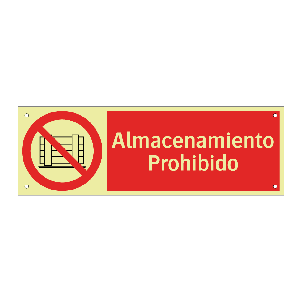 Almacenamiento Prohibido