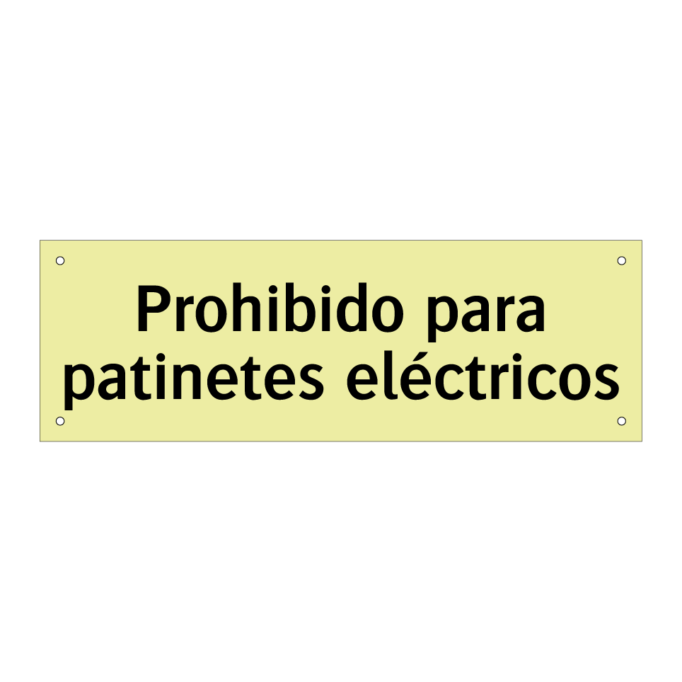 Prohibido para patinetes eléctricos