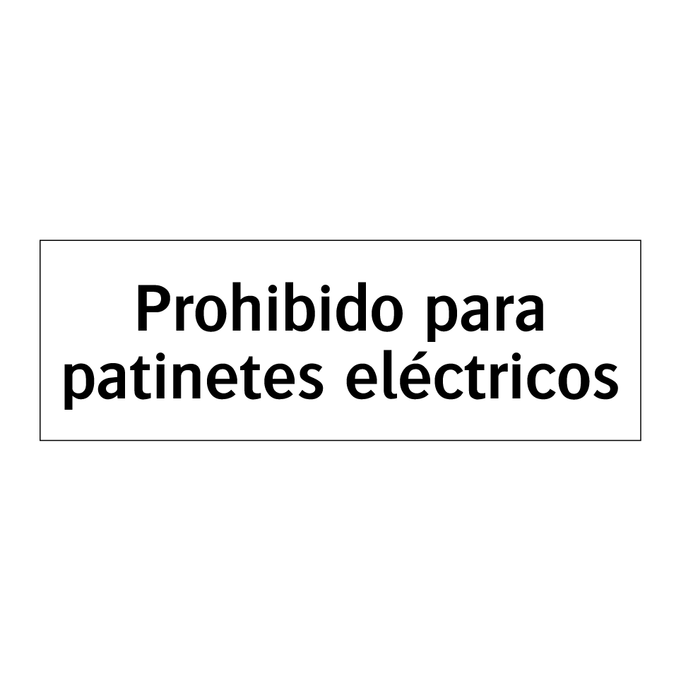 Prohibido para patinetes eléctricos