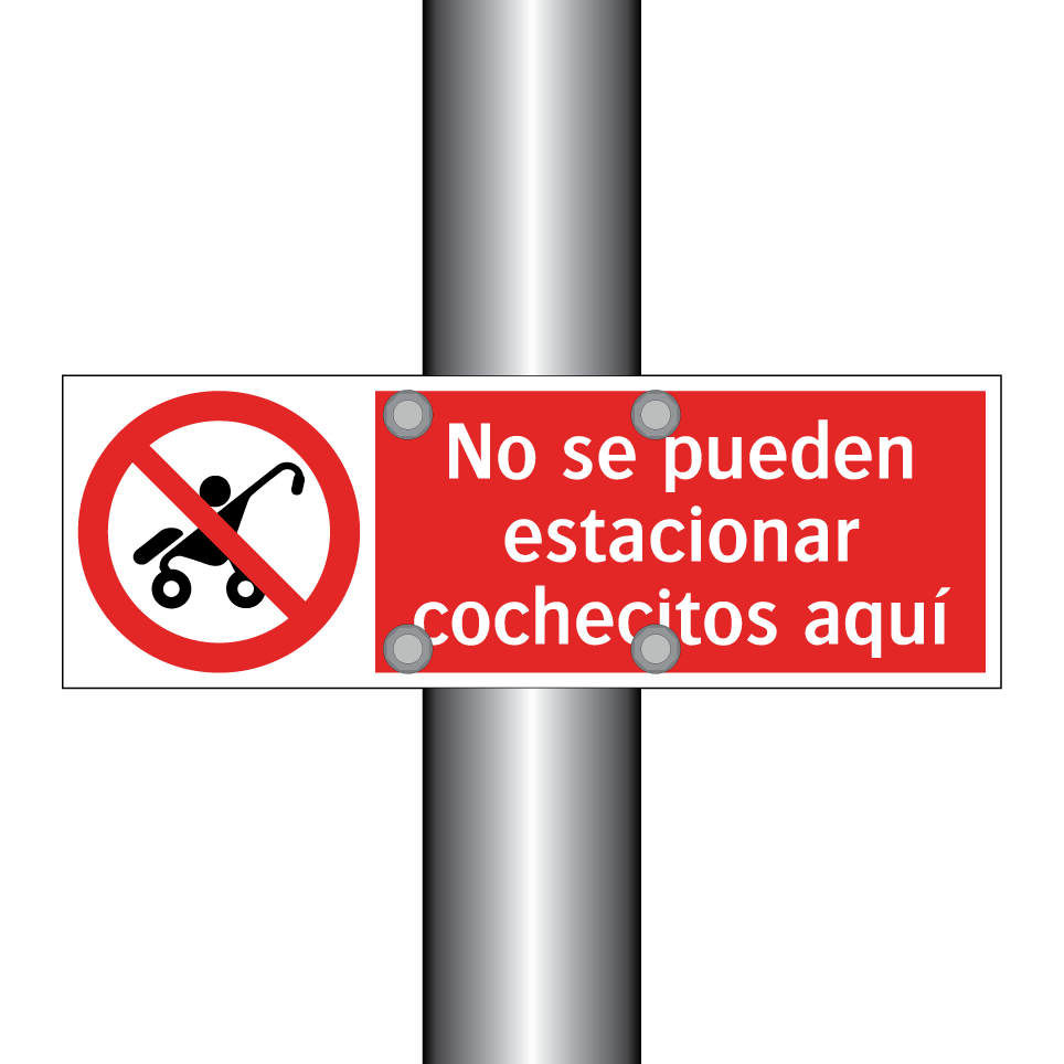 No se pueden estacionar cochecitos aquí
