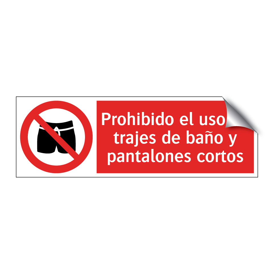 Prohibido el uso de trajes de baño y pantalones cortos