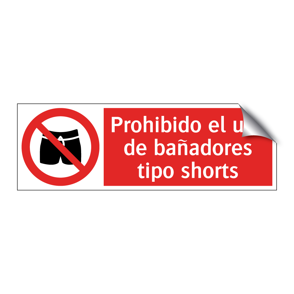 Prohibido el uso de bañadores tipo shorts