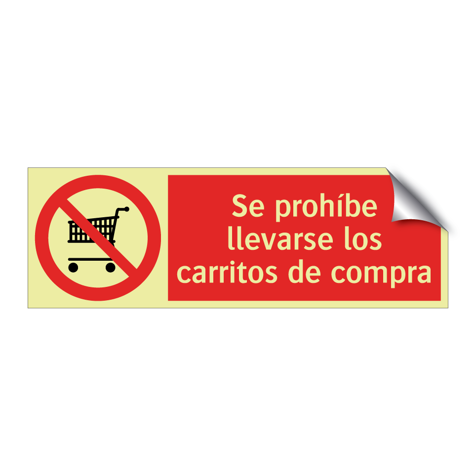Se prohíbe llevarse los carritos de compra