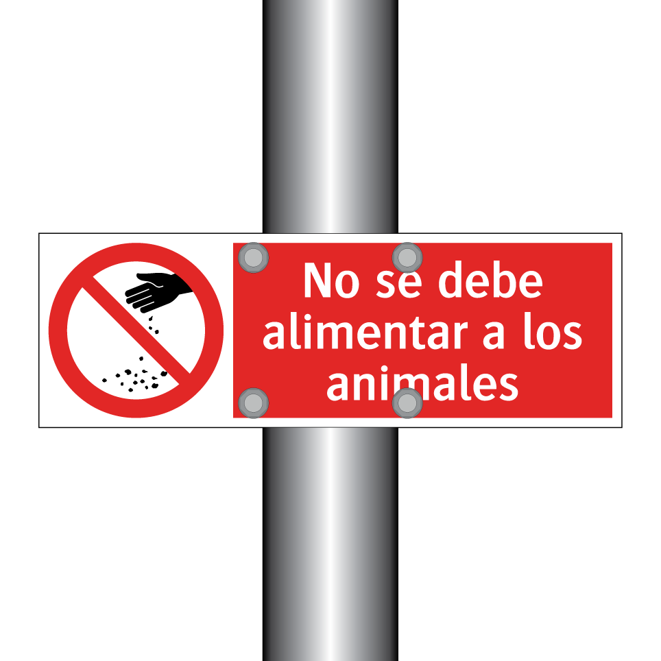 No se debe alimentar a los animales