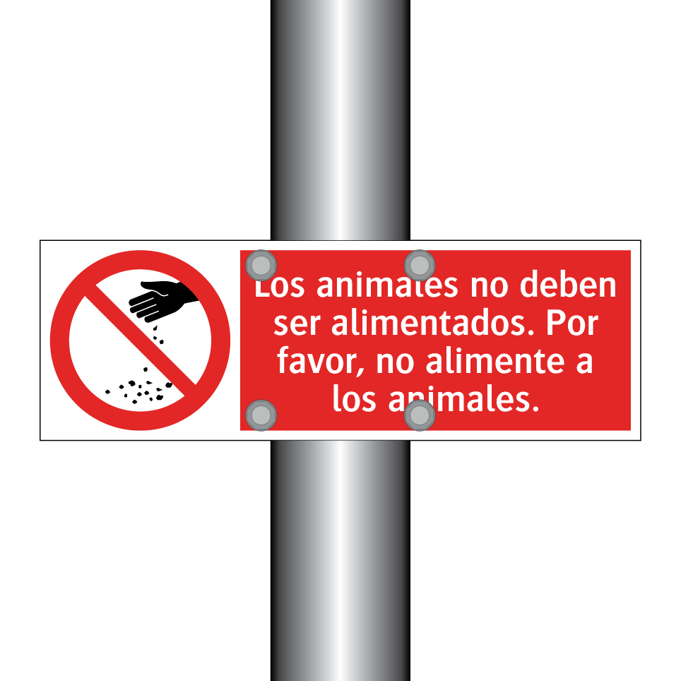 Los animales no deben ser alimentados. Por favor, no alimente a los animales.