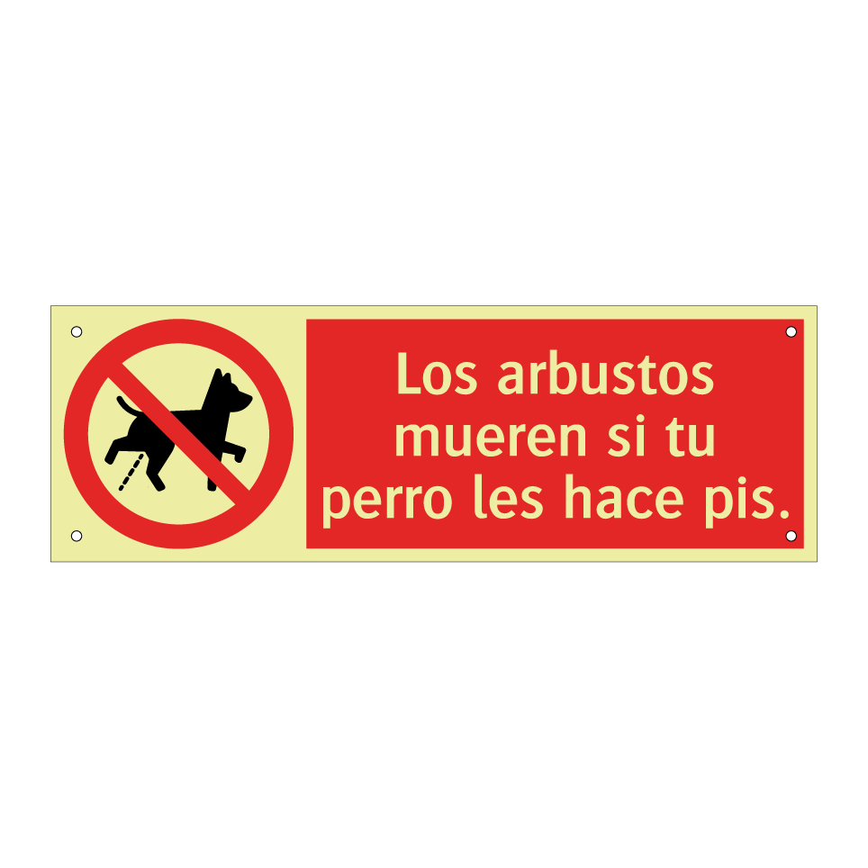 Los arbustos mueren si tu perro les hace pis.