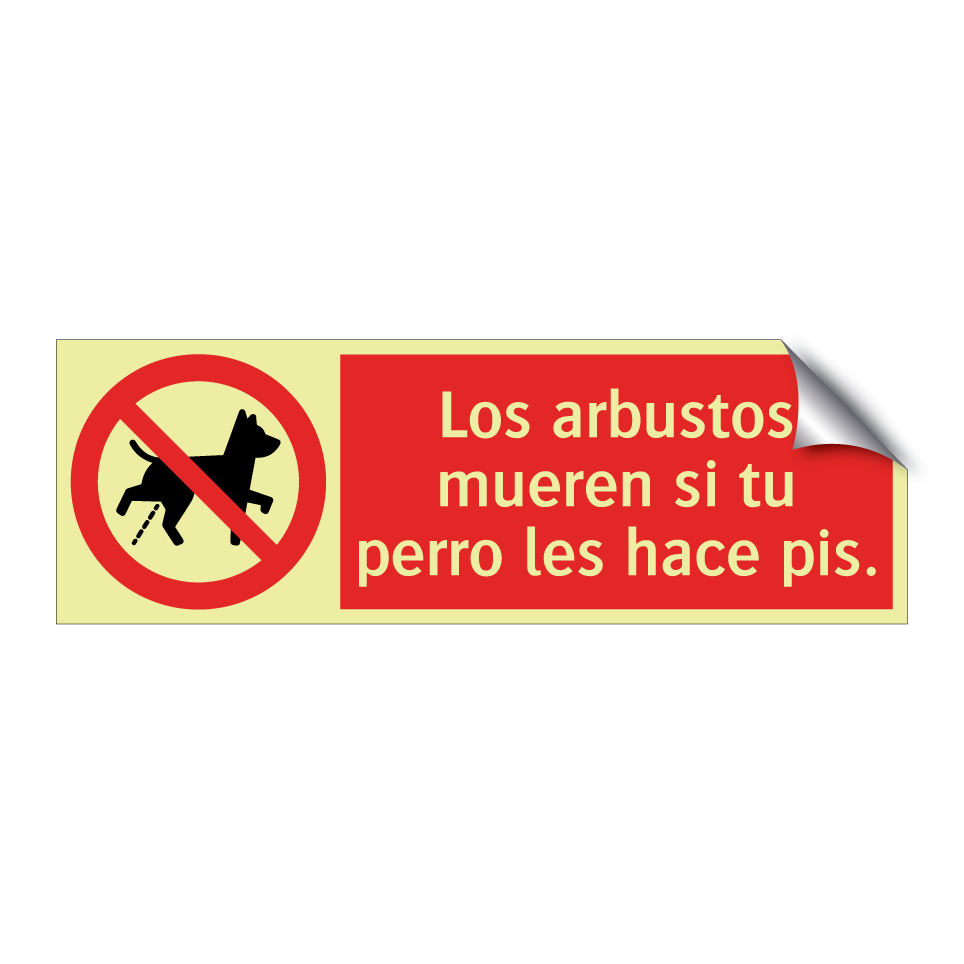 Los arbustos mueren si tu perro les hace pis.