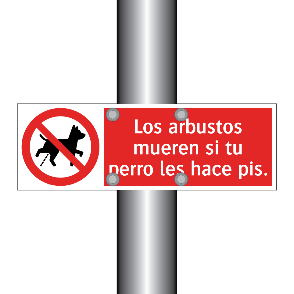 Los arbustos mueren si tu perro les hace pis.