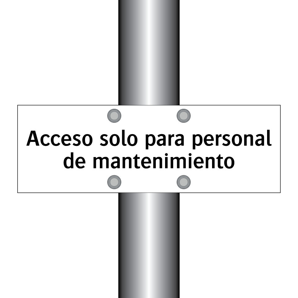Acceso solo para personal de mantenimiento