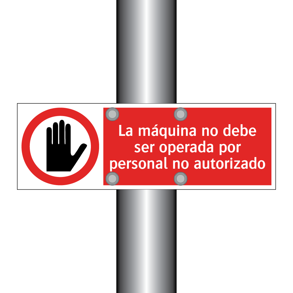 La máquina no debe ser operada por personal no autorizado