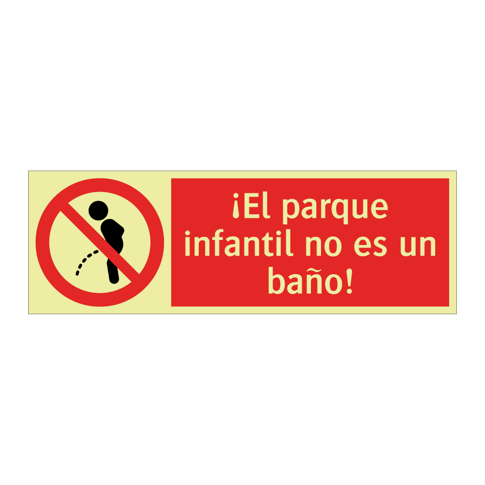 ¡El parque infantil no es un baño!