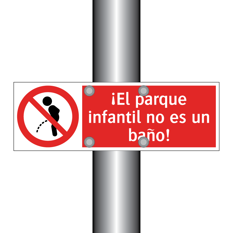 ¡El parque infantil no es un baño!