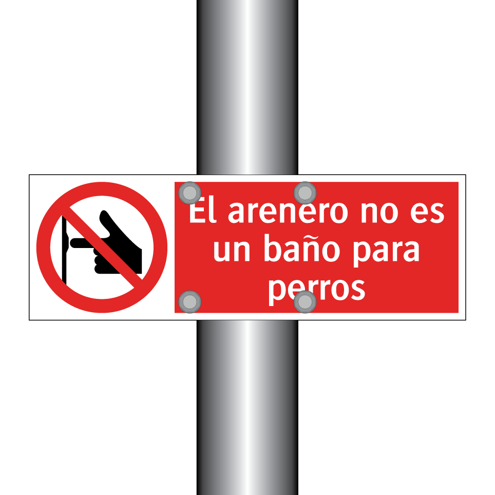 El arenero no es un baño para perros