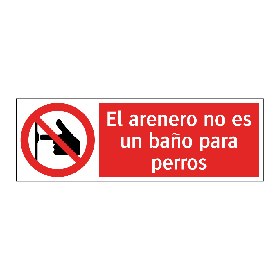 El arenero no es un baño para perros