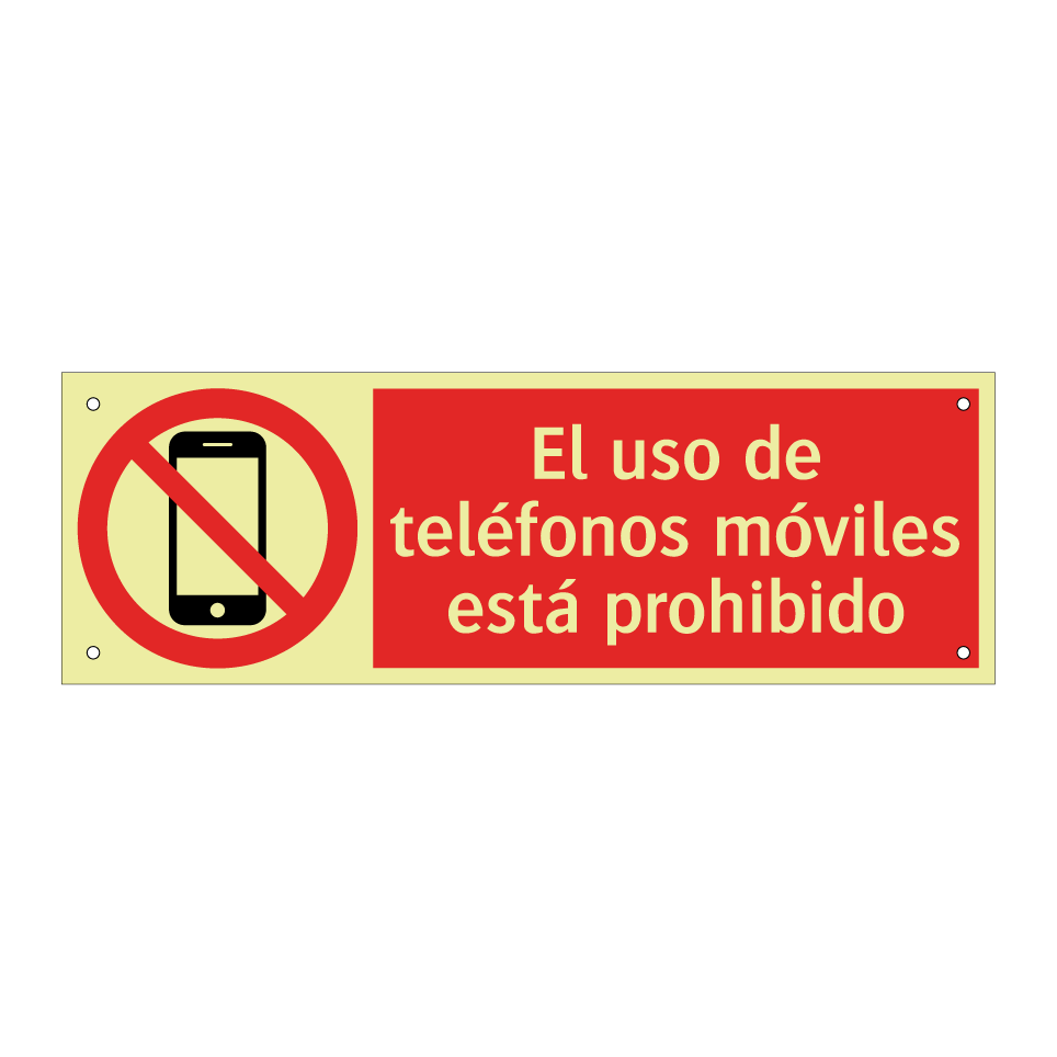 El uso de teléfonos móviles está prohibido