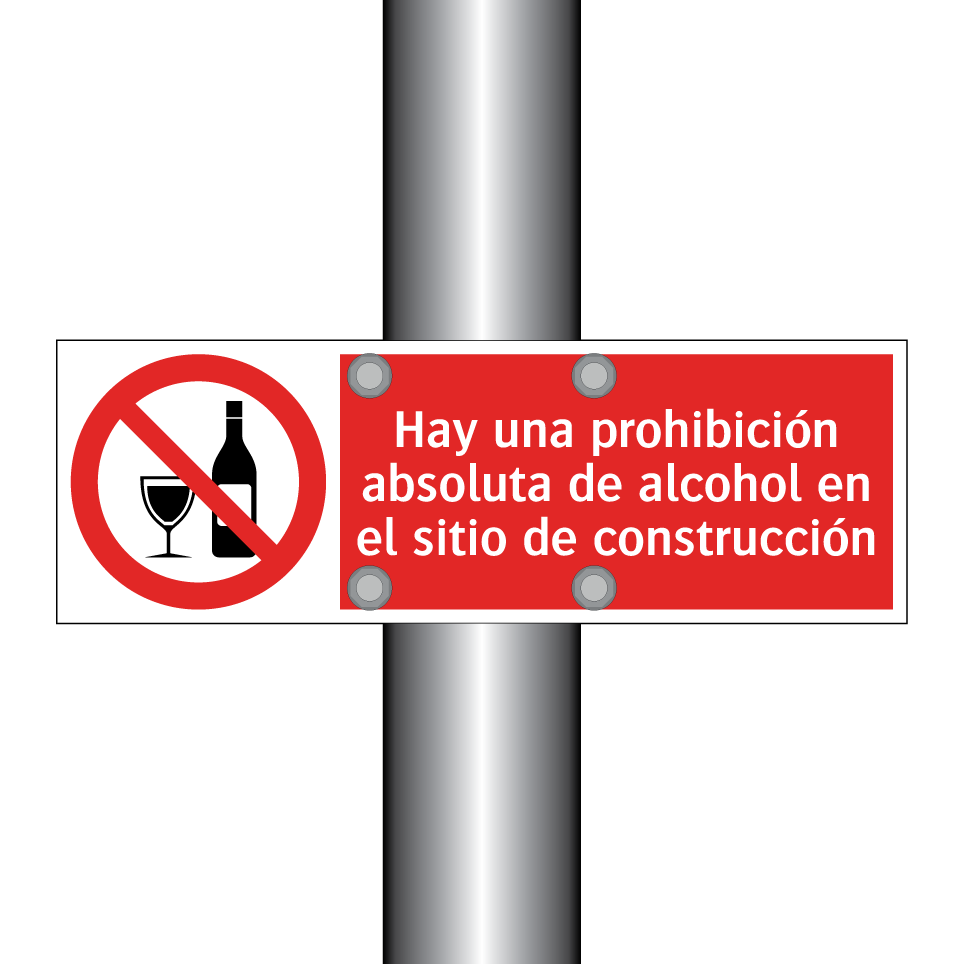 Hay una prohibición absoluta de alcohol en el sitio de construcción