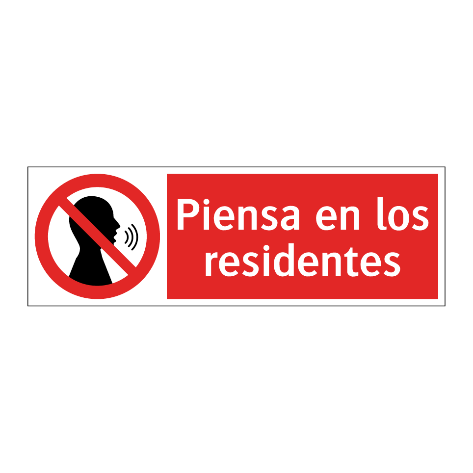 Piensa en los residentes