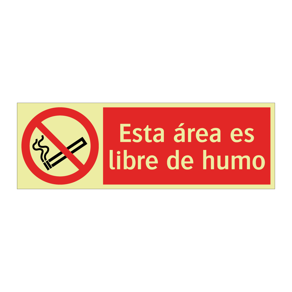 Esta área es libre de humo