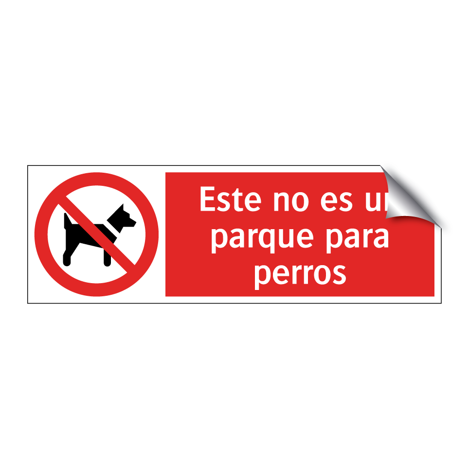 Este no es un parque para perros