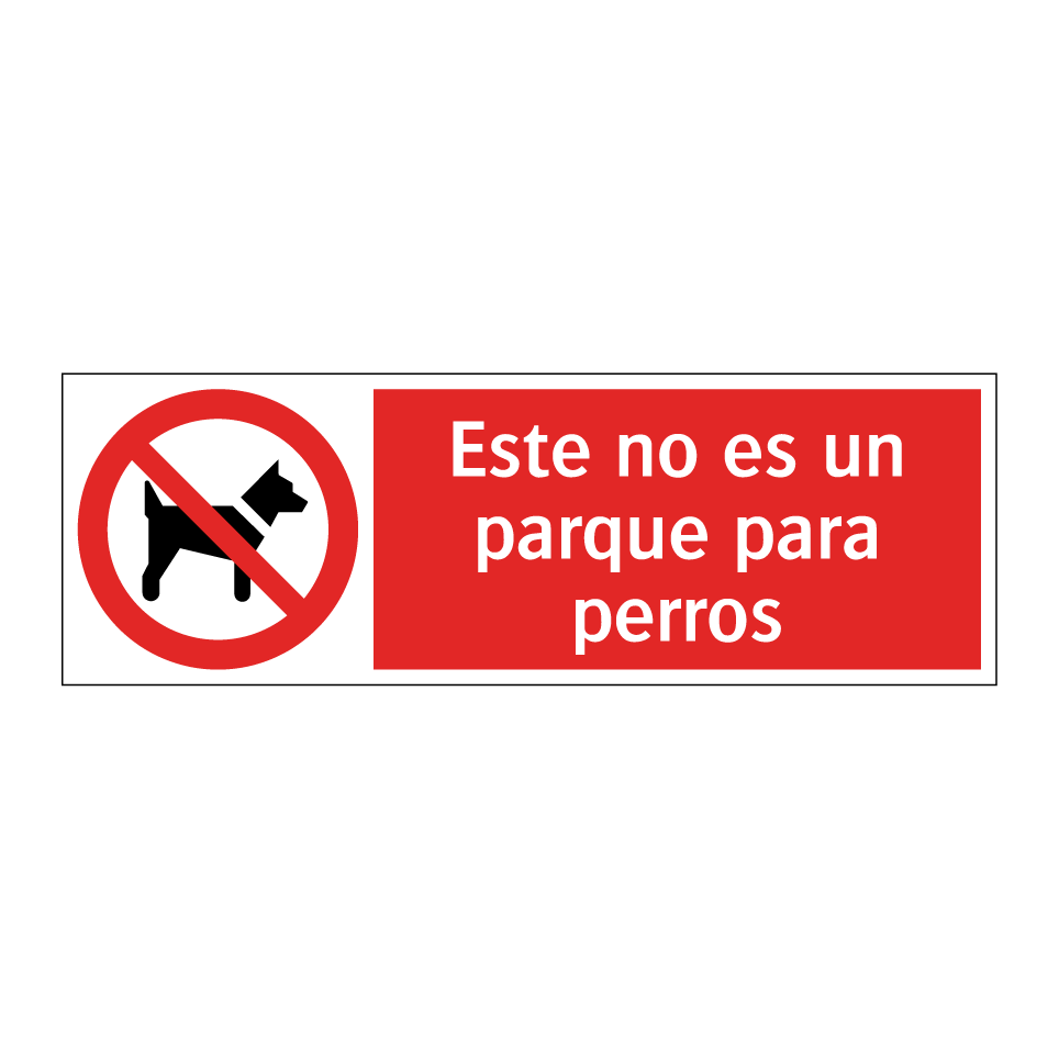 Este no es un parque para perros