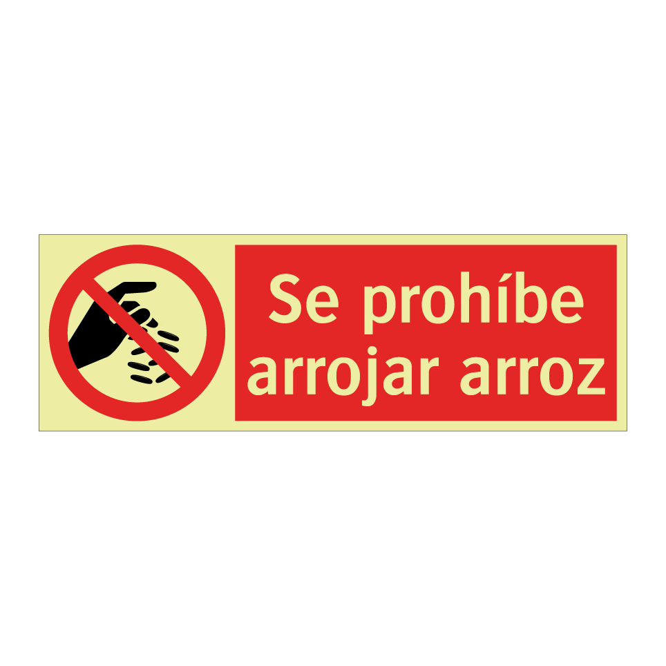 Se prohíbe arrojar arroz